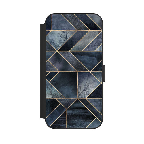 Apple iPhone 13 NIVOflip Abstraktes Natur-Dunkelblau