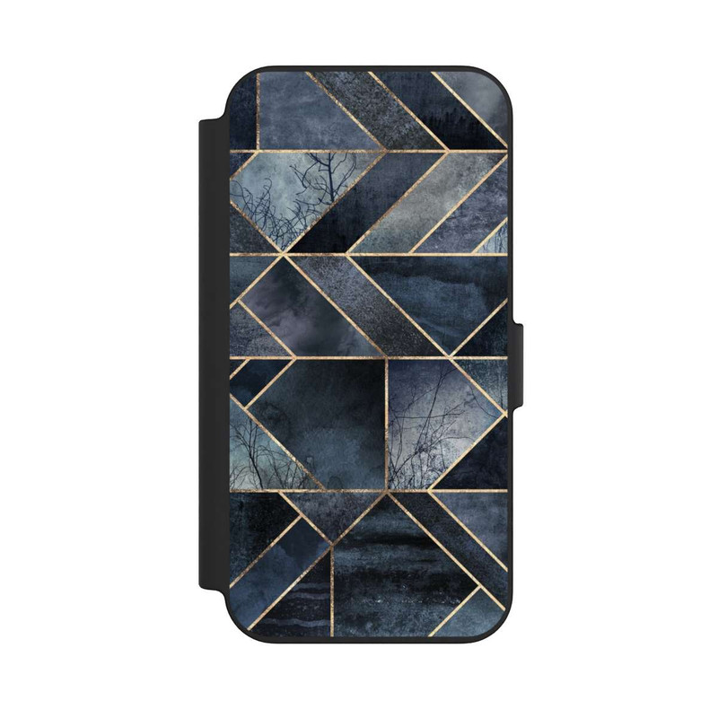 iPhone 13 NIVOflip Nature Abstraite Bleu Foncé