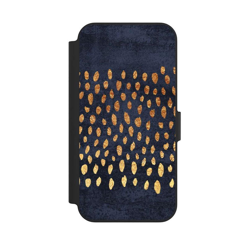 iPhone 13 NIVOflip Or & Bleu Pattern