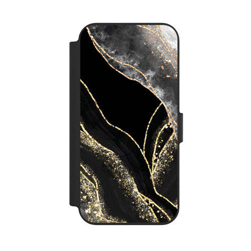 Apple iPhone 13 NIVOflip Dark Marble Gold