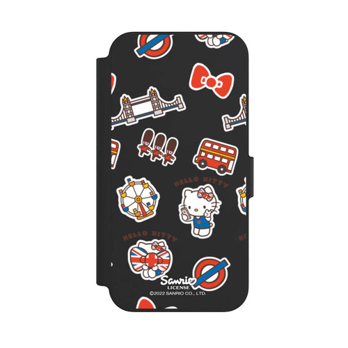Apple iPhone 13 NIVOflip Hello Kitty Londoner Abzeichen Transparent