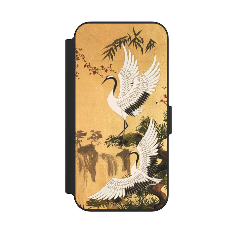 iPhone 13 NIVOflip Kraniche Gold Japan 2