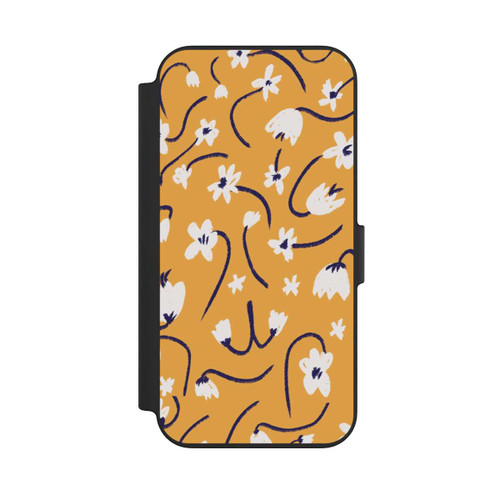 Apple iPhone 13 NIVOflip Pattern Petites Fleurs Jaunes
