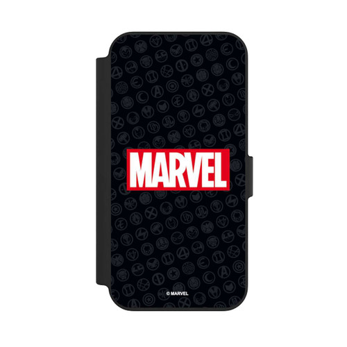 Apple iPhone 13 NIVOflip Marvel Logo Black Red 