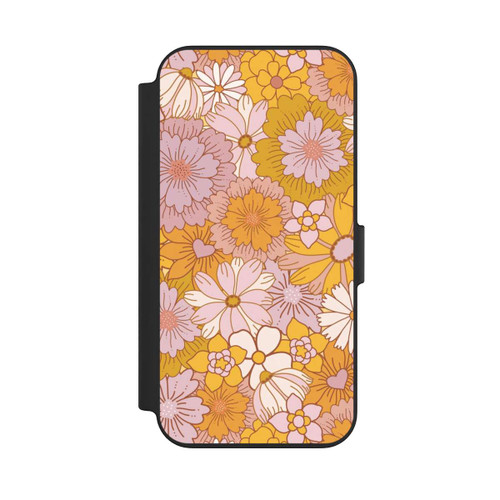 Apple iPhone 13 NIVOflip Retro Flower Walpaper Yellow