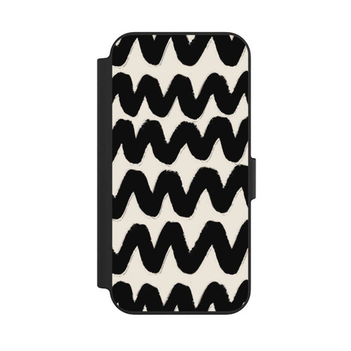 Apple iPhone 13 NIVOflip Vagues Noires Pattern