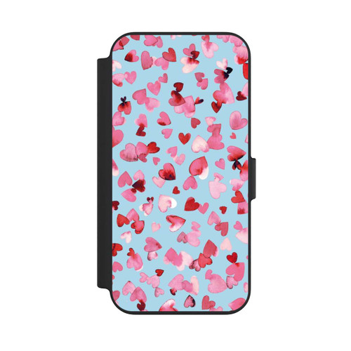 Apple iPhone 13 NIVOflip Valentinstagsherzen in rosa blau