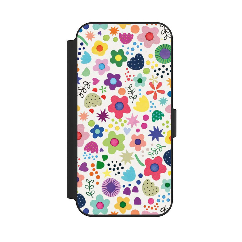 iPhone 13 NIVOflip Fleurs psychédéliques colorées