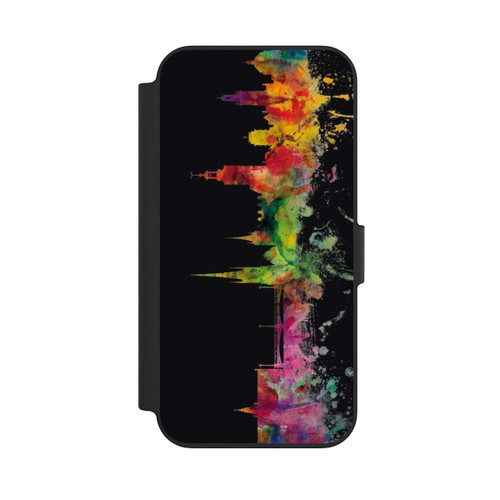 Apple iPhone 13 NIVOflip Stockholm Sweden Skyline Black