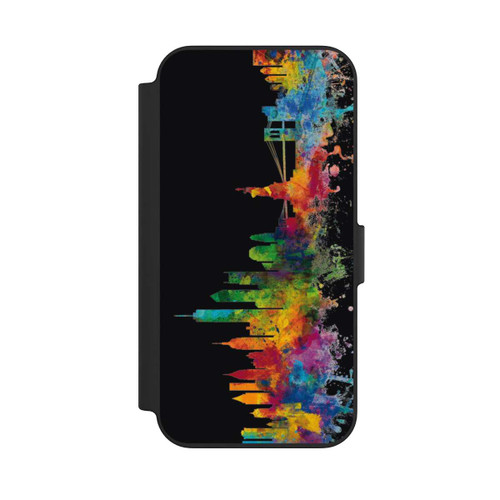 Apple iPhone 13 NIVOflip New York Skyline Black