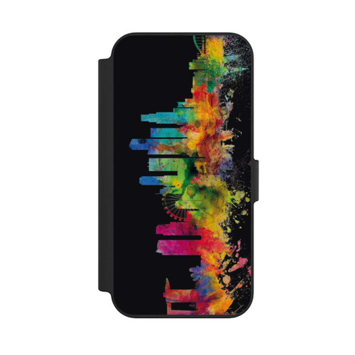 Apple iPhone 13 NIVOflip Singapore Skyline Black