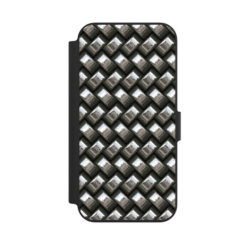 Apple iPhone 13 NIVOflip Glamour Silver Metal