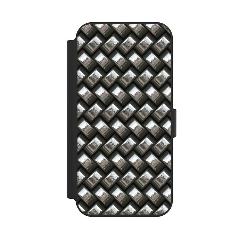 iPhone 13 NIVOflip Glamour Silver Metal
