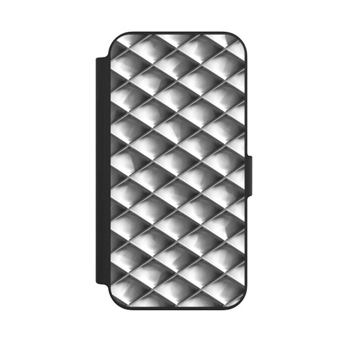 Apple iPhone 13 NIVOflip Glamour Silver Squares
