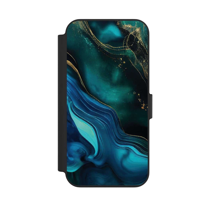 iPhone 13 NIVOflip Blaugoldene Tinte mit KI