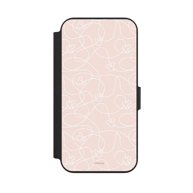 iPhone 13 NIVOflip Micky Line Art Muster Rosa