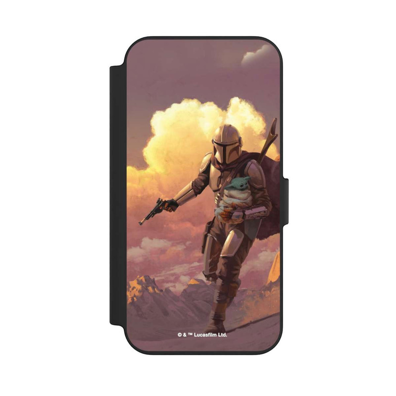 iPhone 13 NIVOflip Der Mandalorianer und Grogu Sonnenguntergang Wolken
