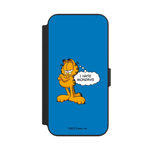 Apple iPhone 13 NIVOflip Garfield I Hate Mondays Blau