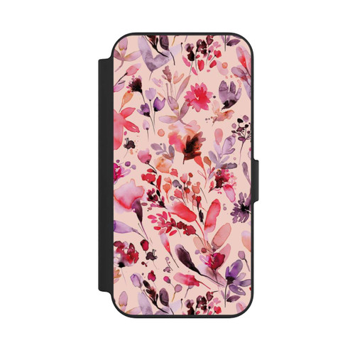 Apple iPhone 13 NIVOflip Künstlerische Blumen Viva Magenta