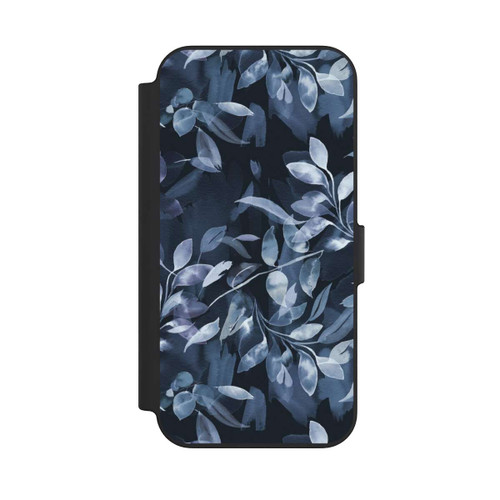Apple iPhone 13 NIVOflip Aquarelle Feuilles Mystiques Marine
