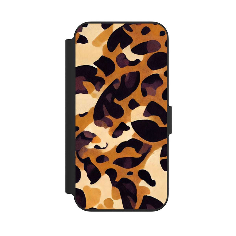 iPhone 13 NIVOflip motif lion marron clair