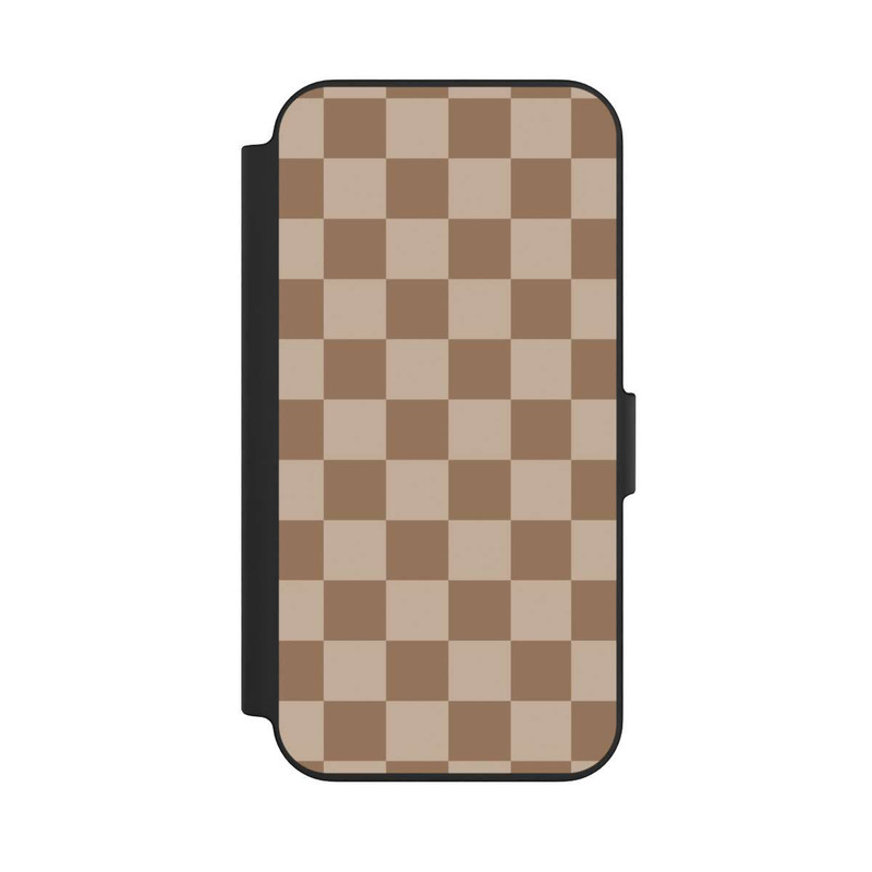 iPhone 13 NIVOflip Brown check