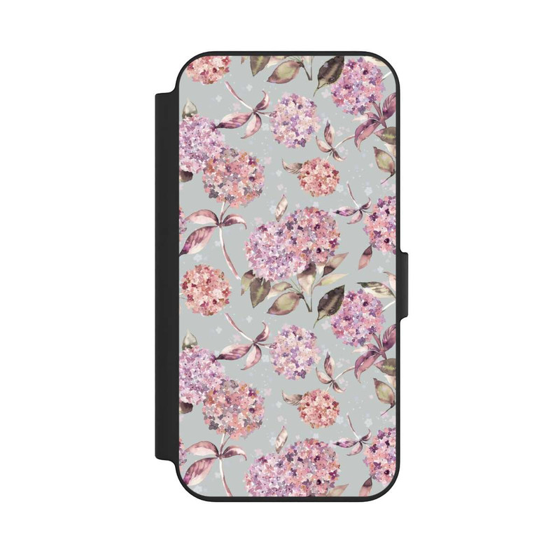 iPhone 13 NIVOflip Pastel Magic Hydrangea Floral Watercolor Pink