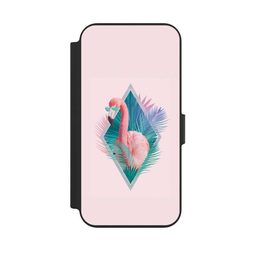 Apple iPhone 13 NIVOflip Tropical Leaves Flamingo