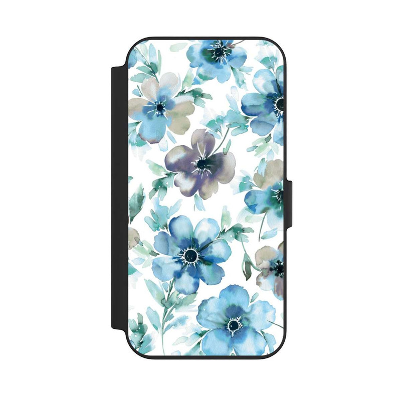 iPhone 13 NIVOflip Blaues Blumenmuster Trendy