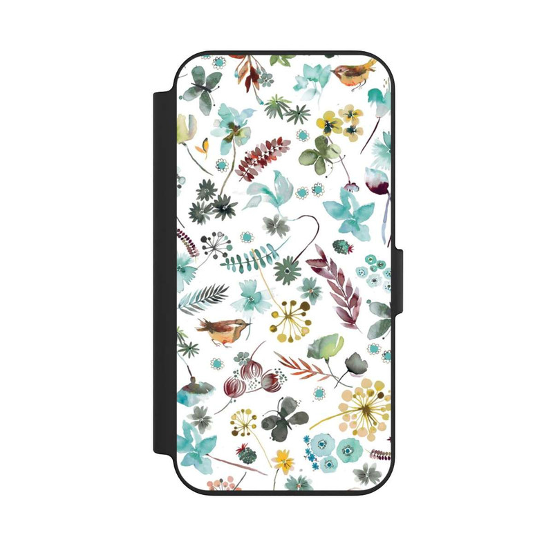 iPhone 13 NIVOflip Botanischer Schmetterling Natur Blau