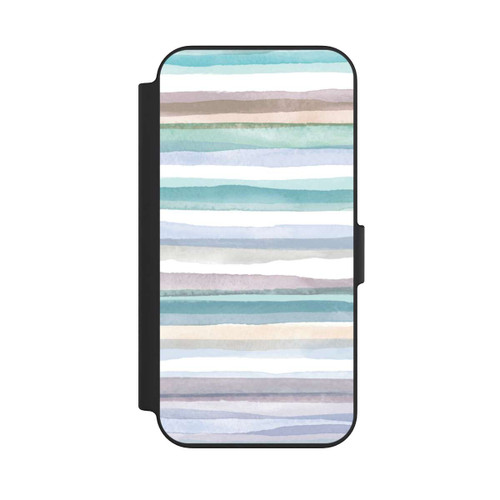 Apple iPhone 13 NIVOflip Pastellfarbene Streifen Blau
