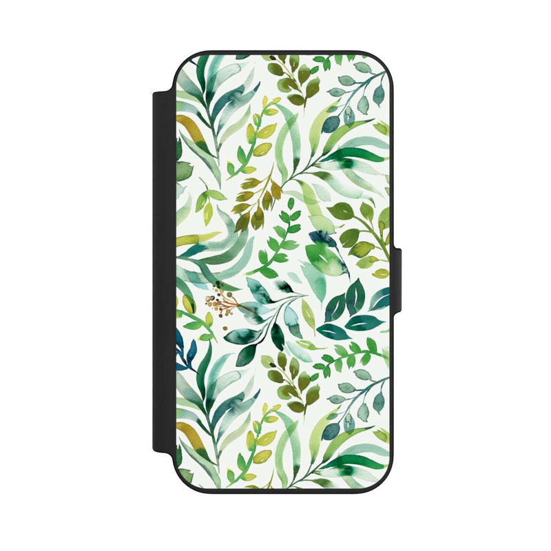 iPhone 13 NIVOflip Watercolor Palms Leaves Botanical Green