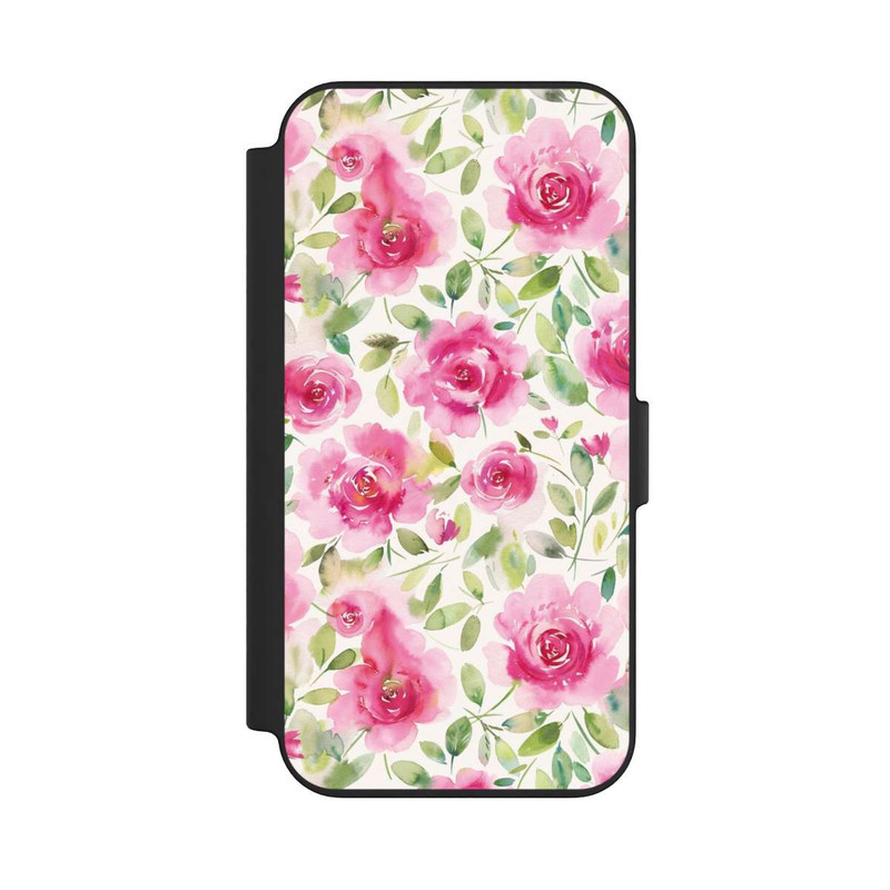 iPhone 13 NIVOflip Aquarelle de roses fraîches