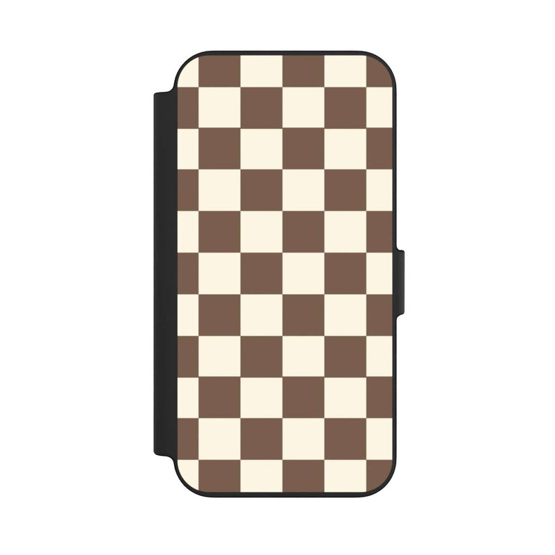 iPhone 13 NIVOflip Schachbrett Braun