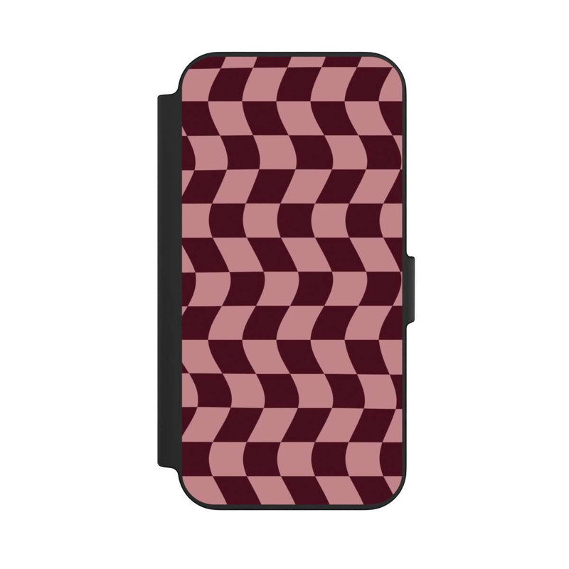 iPhone 13 NIVOflip Damier rouge-rose