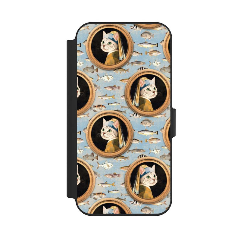 iPhone 13 NIVOflip Katzen Muster
