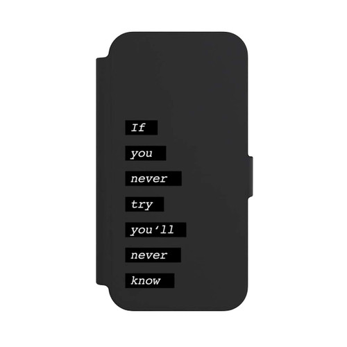 Apple iPhone 13 NIVOflip If You Try Black Transparent