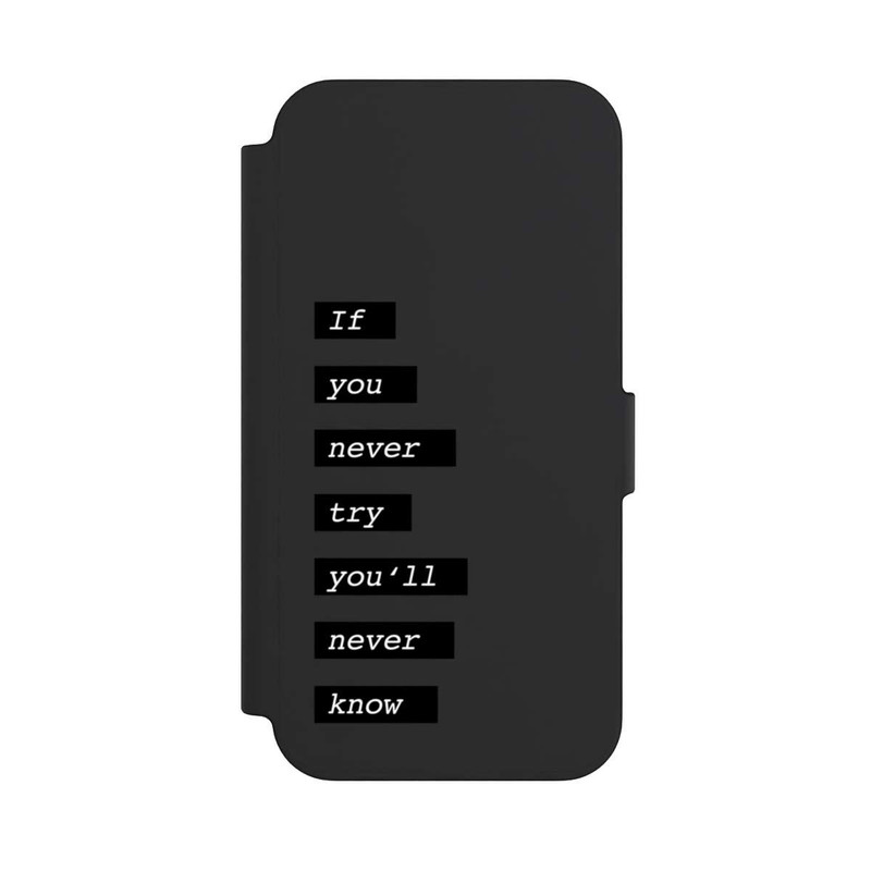 iPhone 13 NIVOflip If You Try Black Transparent