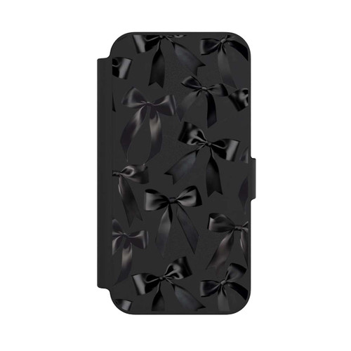 Apple iPhone 13 NIVOflip Noeud en Satin Noir