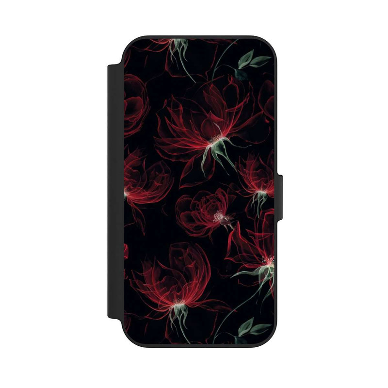 iPhone 13 NIVOflip Fleurs rouges Fond d'écran