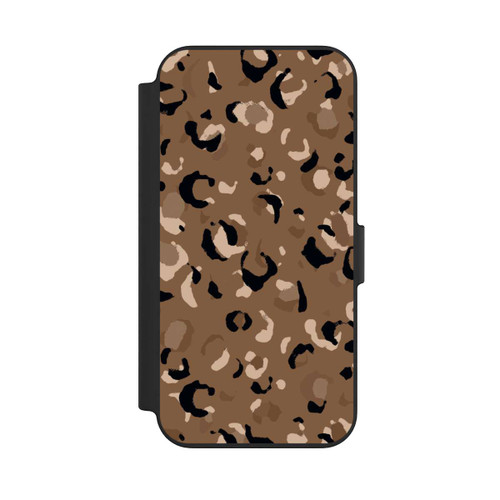 Apple iPhone 13 NIVOflip Leo Muster Braun