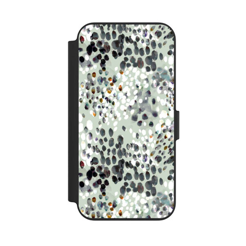 Apple iPhone 13 NIVOflip Modern Splash Pattern on Green