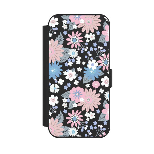 Apple iPhone 13 NIVOflip Wildflower Pattern Illustration Pastell Transparent