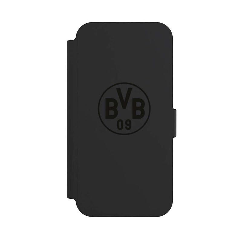 iPhone 13 NIVOflip BVB Logo Schwarz Transparent
