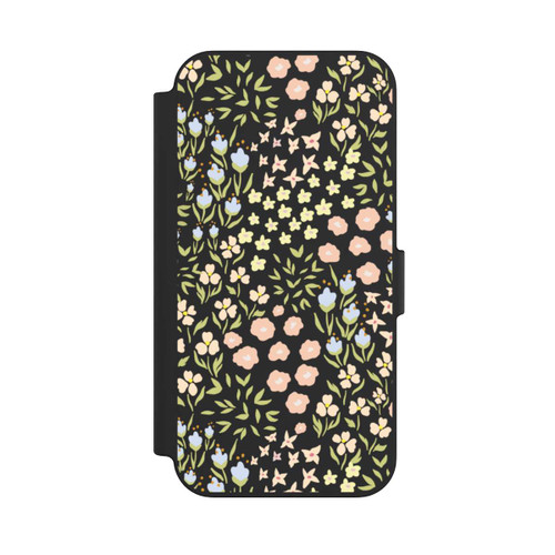 Apple iPhone 13 NIVOflip Blumenmuster Pastell Transparent