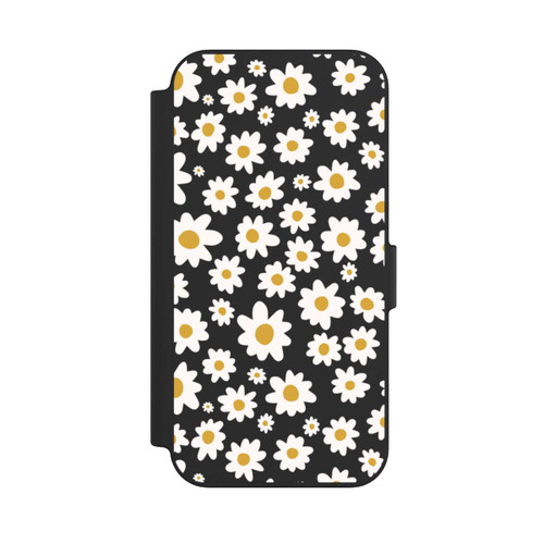 Apple iPhone 13 NIVOflip Daisy Flower Seamless Pattern Transparent