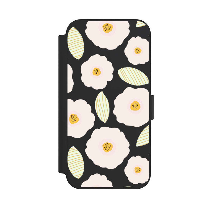 iPhone 13 NIVOflip Simple Pastell Flowers Light Transparent
