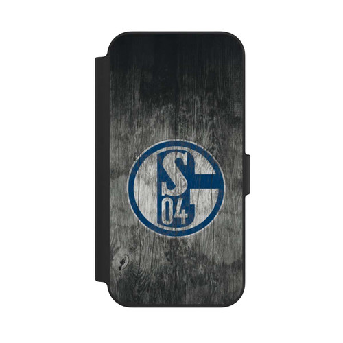 Apple iPhone 13 NIVOflip Schalke 04 Holz Look