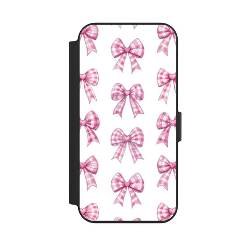 Apple iPhone 13 NIVOflip Pink Gingham Hearts and Bows
