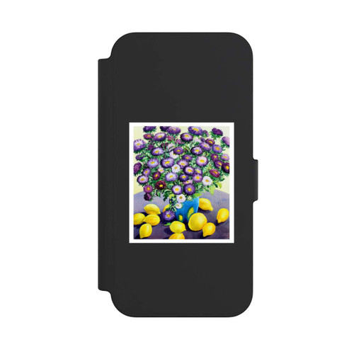 Apple iPhone 13 NIVOflip Purple Asters and Lemons by Christopher Ryland
